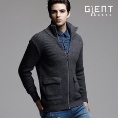 G.E.N.T 와플 램스울 집업 가디건 GG6303C
