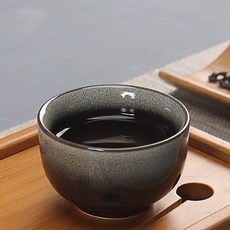 마스터컵 요변 궁푸차 구 가정용 도자기 차를 음미하는 그릇 마스터스컵 갈 스몰자, 요변 화이트 찻잔 대략 65 밀리리터