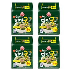 오뚜기 쇠고기 미역국라면 4개입X4멀티 무료배송