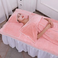 미용실 수건 팩 반다나 목욕 스커트 벨트 구멍 만들기 침대 세트 방 액세서리 세트, 5pcs no hole, pink no logo