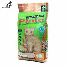 MDG9313 슈퍼피니오 톱밥모래 고양이모래 10L (변기에 버리는 모래) 고양이/모래/흡수형/우드펠렛