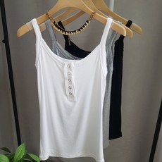 여자반팔단추모시내의