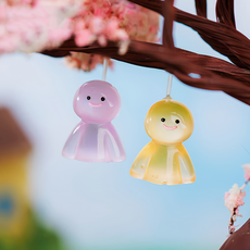 1+1 테루테루 보즈 키링 날씨 맑음 유령 인형 에어팟 버즈 폰고리 키홀더 우정템 인싸템, 화이트, 2개 - 이미지 7