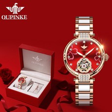  스위스 브랜드 OUPINKE 여성 시계 명품 여성 시계 손목시계 GTshop 3183 