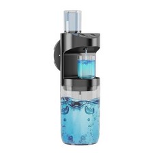 자동손세정기 욕실디스펜서 욕실용 자동 구강 세척 디펜서 550ml 방수 리필 가능한 2 컵, 2) Black, 1개