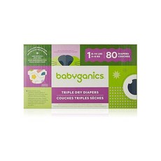 Babyganics Diapers Size 1 80 ct Ultra Absorbent Diapers, one option, one option, 1개