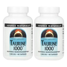 소스 내추럴 타우린 1000 1 000mg 60캡슐, 60정, 2개