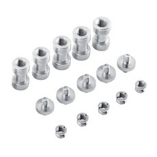 15pcs 20pcs 14 인치 38 인치 남성 여성 변환기 스레드 어댑터 나사 용, 15pc 세트
