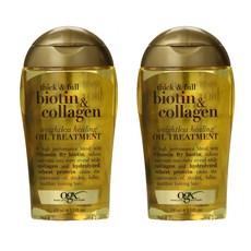 OGX 오지엑스 비오틴 콜라겐 헤어 오일 트리트먼트 100ml 2개, 1개