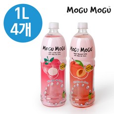 모구모구 복숭아 음료, 1L, 4개