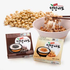 [평창나또] 혼합나또60(노란콩나또 + 쥐눈이콩나또) / 국산콩 100%, 60개