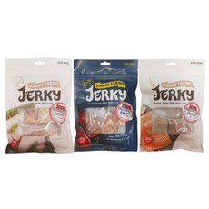 존스팜스 애견용 져키 저키 육포 80g x 10봉 | 연어 / 치킨 / 소고기 | John's Farms Dog Jerky ( Salmon / Chicken / Beef )