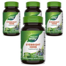 네이쳐스웨이 아이브라이트 허브 560mg 비건 캡슐, 100정, 4개 - ibassodcelite