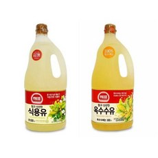 행운받으세요~맑고 식물성 신선한 콩기름 1.8L 해표 기름 옥수수유 식용유, 해표 식용유(콩)1.8리터