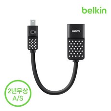 벨킨 애플 미니 디스플레이 to HDMI 젠더 F2CD079bt, 미니 HDMI 젠더(F2CD079bt), 1개