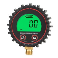 밝은 LCD 디지털 트럭 타이어 압력 모니터링 게이지 3-255PSI 1/4 인치 디스플레이, 1개