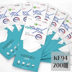 케어맥스 [프리미어] KF94 방역 황사 비말마스크 200매 국내생산제품 공적마스크 미세먼지 국내생산, 1매