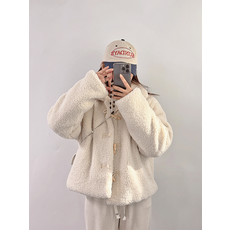 뽀글이 양털 떡볶이 숏 코트 자켓 (2color)