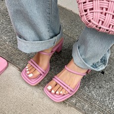 모노톡시 헬레나 스퀘어 샌들 5cm