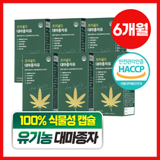 담을수록 프리골드 대마종자유 100%, 30정, 6박스