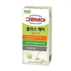 그린비아 당뇨식 당뇨 어르신 그린비어 영양식 환자식 정식품 간식 식사대용 노인 환자용 24개, 4.8L, 1개 - 메디비아