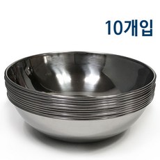 스텐비빔 후지비빔기중18.7cm x10개비빔그릇 한국, 색상, 1개