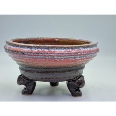 우암 국산 수제화분 색유 원형 큰 다육화분 도자기 화분, 4번