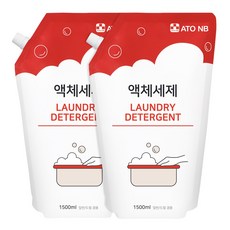 아토엔비 유아 액체세제 리필, 2개, 1500ml