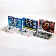 브랜드 카세트공테이프 SONY TDK 60분 미개봉 오디오 카세트테이프 낱개구매 Cassette Tape - 카세트테이프선반