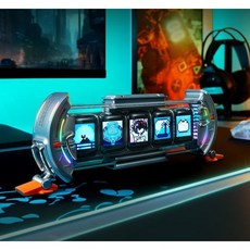 Divoom 타임즈 게이트 픽셀아트 RGB 탁상 디지털시계 게이밍 데스크테리어