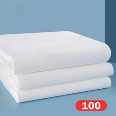 특두께 진주무늬 일회용타월 100장 호텔 이미용실 목욕타올, 28*60cm[100매], 1개입