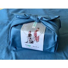 포장용선물 보자기 포장 일본풍 음식 답례품 책 재료 겹보자기 떡 과일박스 명절, 1개, 블루미스트50x50cm