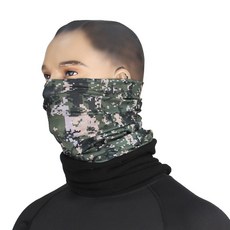 후아미 방한기모버프 해병디지털 넥워머 목폴라, 디지털
