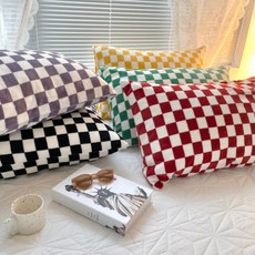 체커보드베개커버