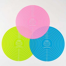 실리콘 케이크 회전판 돌림판 매트 패드 미끄럼방지 턴테이블 반죽 홈베이킹 도구, 1개