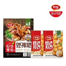 하림 [하림 본사직영] 자연실록 오븐구이 치킨+팝콘치킨