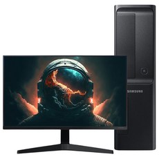 삼성 중고컴퓨터 풀세트 9세대 슬림형 DB400S9 G5420 8GB SSD120GB HDD500GB+삼성 24인치 중고모니터 LF24T354 키마장스