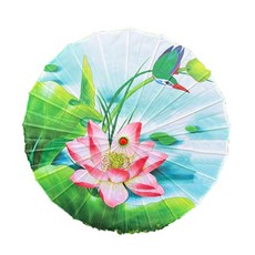 햇빛 자외선 차단 양산 레이스 우산 실크 천 오일 페이퍼 비 장식 빈티지 댄스 소품 복숭아 꽃 무형 문화 파라솔