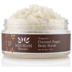 Nourish Beaute 오가닉 코코넛슈가 바디스크럽 227g, 1박스