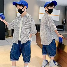 헬로가든 스핀 스트라이프 남방(S)/화이트 로가든 스핀 스트라이프 남방(S)/화이트