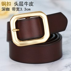 [경 향 좋 은 아 이 템] 페 미 닌 벨트 레 더 벨트 여자 캐 주 얼 핀 버클 와 이 드 데님 초커 소 가죽 7789 진 100 cm