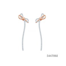 QC 스와로브즈키 귀걸이 5447083 여성 패션귀걸이 LIFELONG BOW