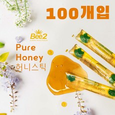 비투 호주 bee2 일반꿀 허니스틱 짜먹는 꿀, 100개, 12g