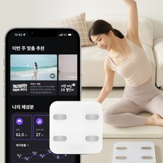 재미어트 콰트 디지털 체지방 측정 스마트 체중계