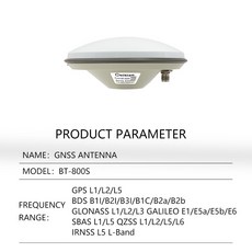 Beitian 지지대 GPS GLONASS 갈릴레오 BeiDou 고정밀 CORS RTK ZEDF9P 측량 안테나 BT-160 300D 140 208, 07 BT-800S Full-band