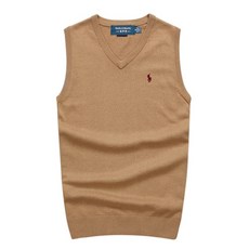 폴로 남자 면 니트 브이넥 베스트 조끼 9color