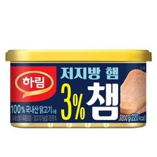 하림 3% 챔 닭가슴살 햄 통조림, 200g, 3개