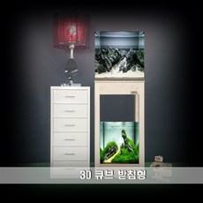 축양장 어항받침 수조다이 수족관 거치대 어항선반 원목축양장 wf-303065, 1개