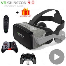  VR 김대호 VR Shinecon Casque Viar 3D 안경 가상 현실 헤드셋 헬멧 고글 렌즈 스마트폰 비디오 게임 쌍안경 5.9156 No Headphone  상품 이미지