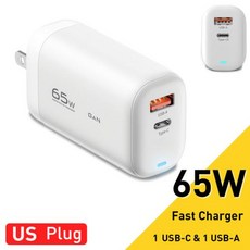 Essager-65W GaN USB c형 충전기 노트북 PPS 45W 25W 빠른 충전 삼성 QC3.0 PD3.0 아이폰 14 13 프로 전화 충전기, US White A C, 08 US White A C